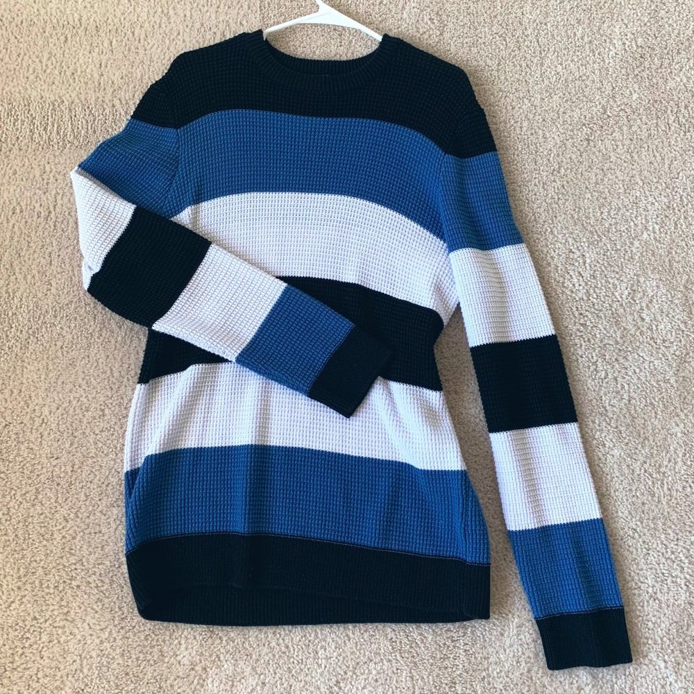 H&M Mens Striped Pullover Sweater
